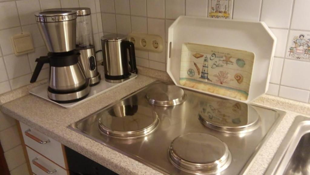 Kuchyň nebo kuchyňský kout v ubytování Berliner-Hof-HOF-202