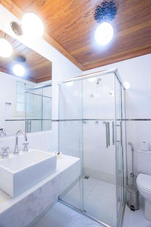 Koupelna v ubytování Hotel Pousada Arcádia Mineira