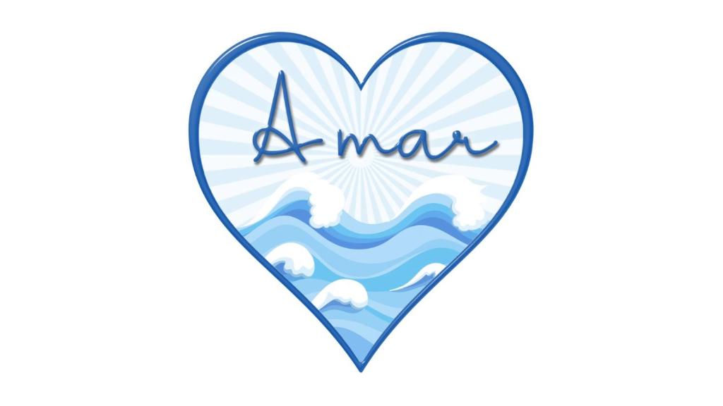 Amar في ليفانتو: a man heart with the words a man