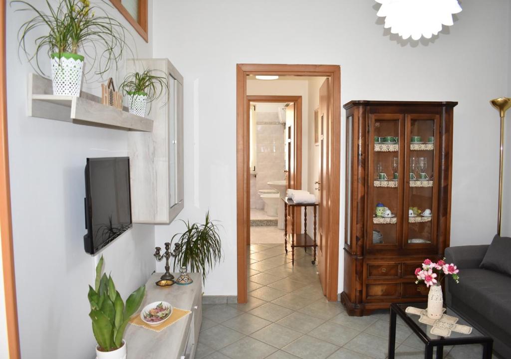 Telewizja i/lub zestaw kina domowego w obiekcie Villa Di Martino