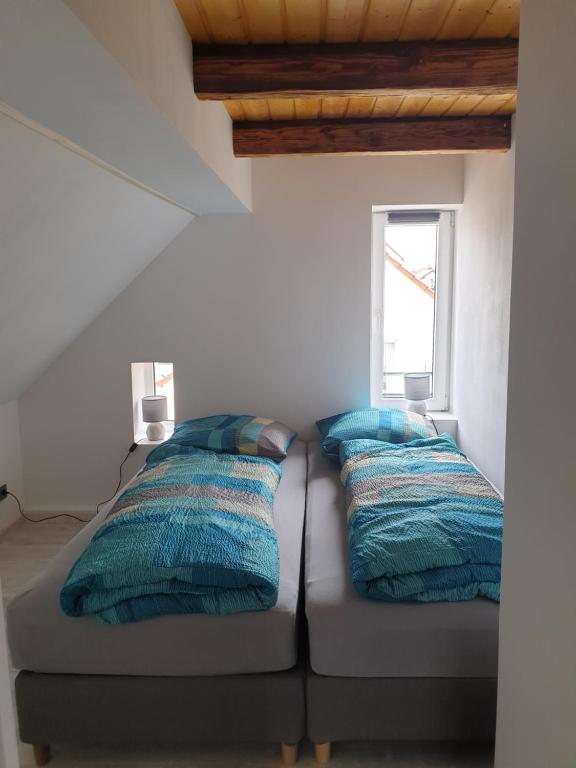 Postel nebo postele na pokoji v ubytování Ferienwohnung3 Grimma
