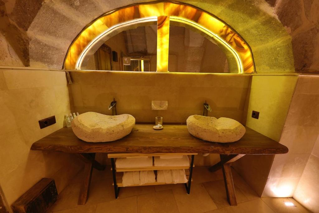 Koupelna v ubytování Eyes Of Cappadocia Cave Hotel