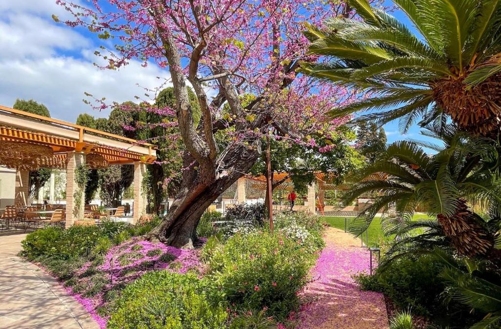 Vonkajšia záhrada v ubytovaní Hotel Boutique Mirlo Barcelona