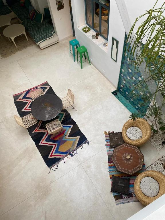 Posezení v ubytování Riad AL RIAD