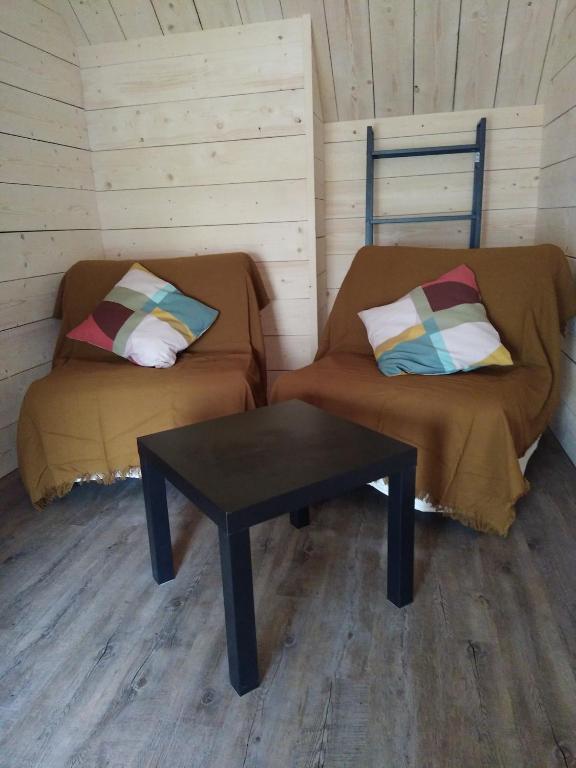 Postel nebo postele na pokoji v ubytování KERFLAVEUR