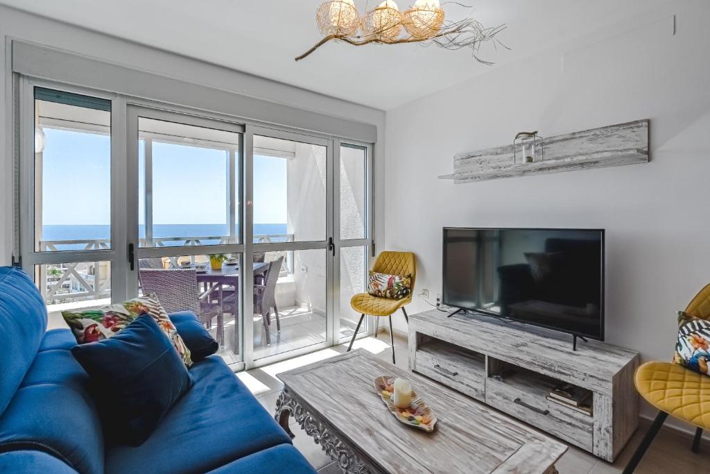 TV a/nebo společenská místnost v ubytování Pambnb - Sea Breeze Duplex Arenal