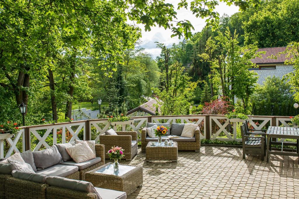 Vonkajšia záhrada v ubytovaní Berberys Park Hotel