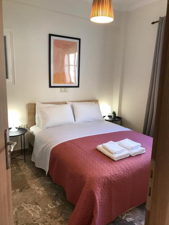 Postel nebo postele na pokoji v ubytování Navarino Apartment