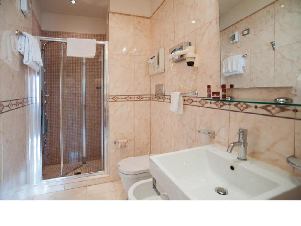 Koupelna v ubytování Hotel Gran Duca