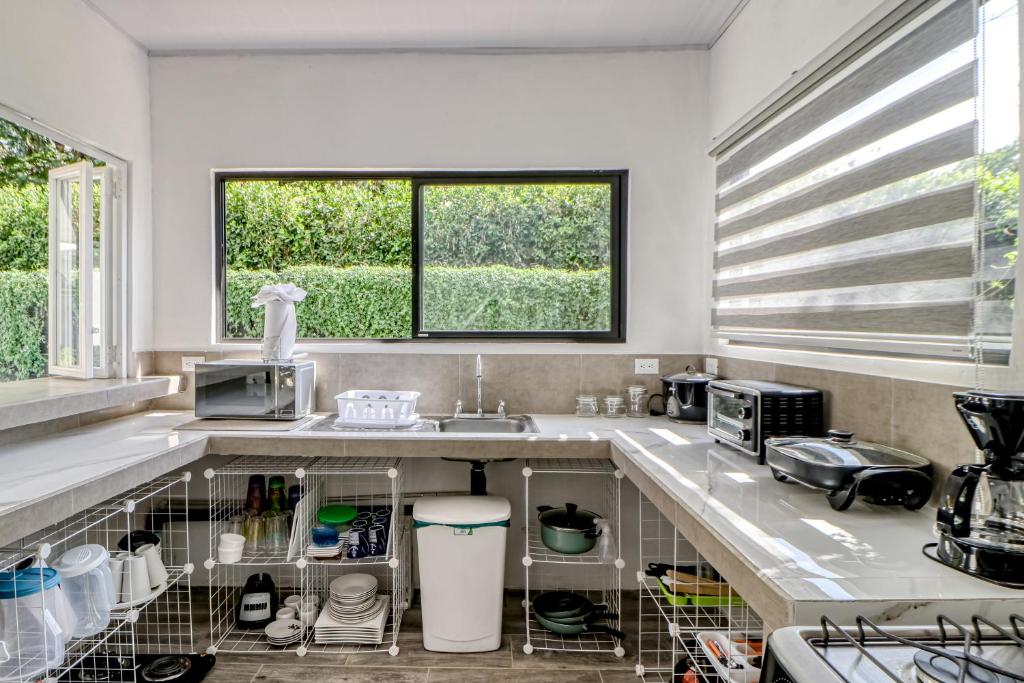 Kuchyň nebo kuchyňský kout v ubytování Casa Conchas
