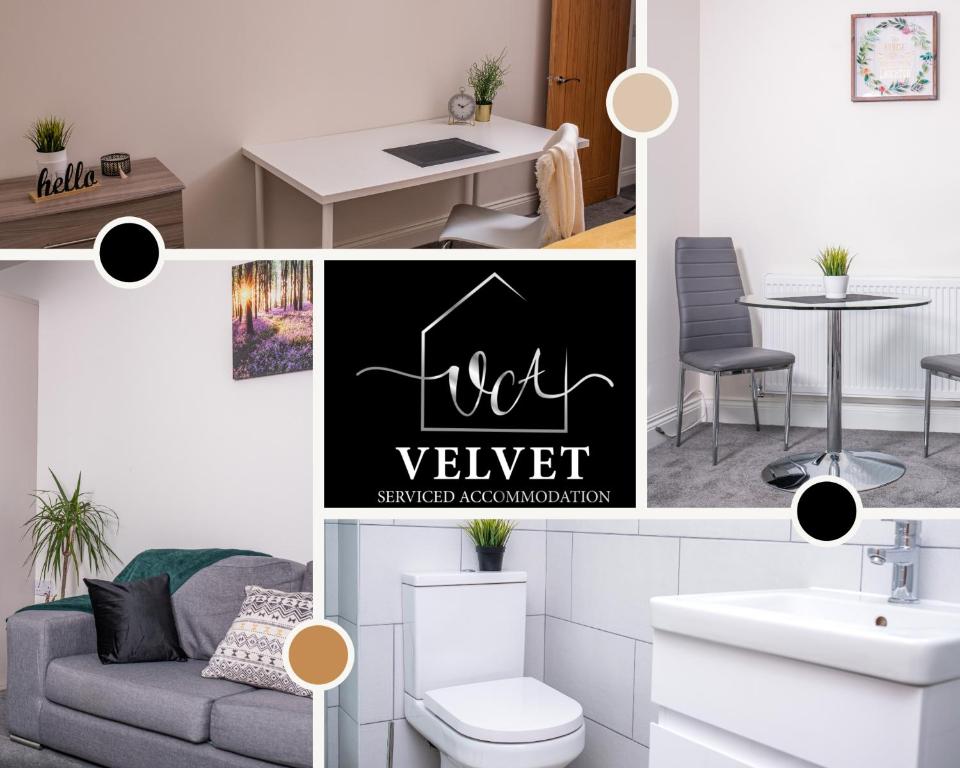 1 Bed House at Velvet Serviced Swansea with Free Parking