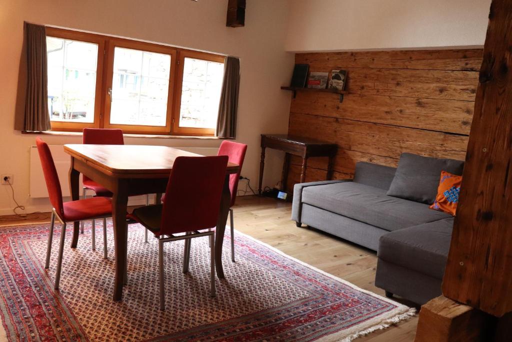 Istumisnurk majutusasutuses Ferienwohnung Unterdorf