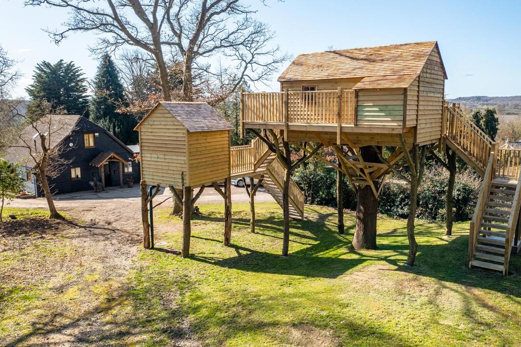 Zahrada ubytování Oakside Tree Tops
