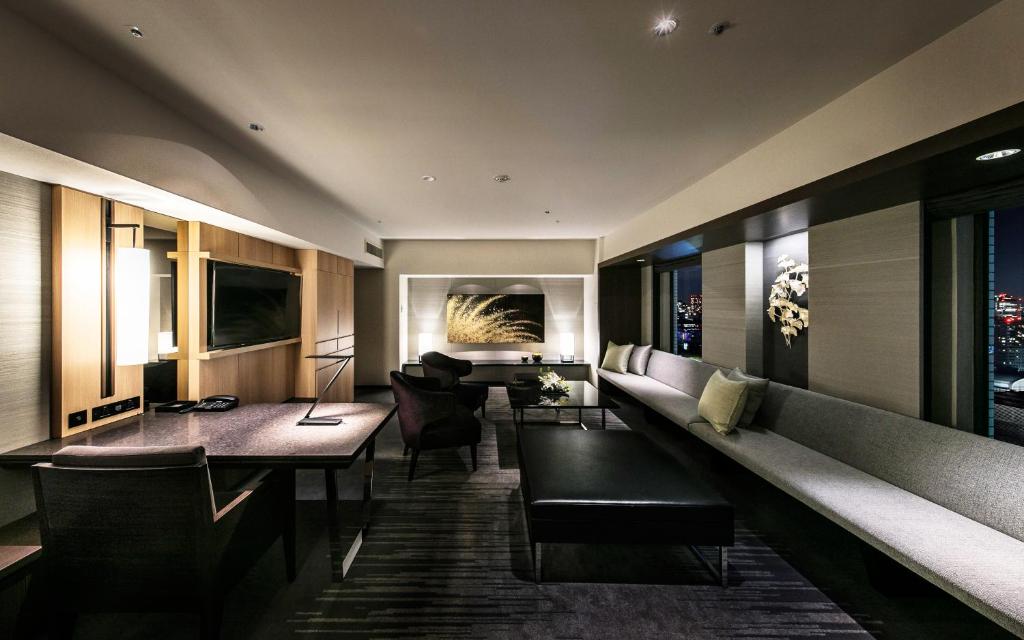 TV a/nebo společenská místnost v ubytování Hotel Nikko Osaka