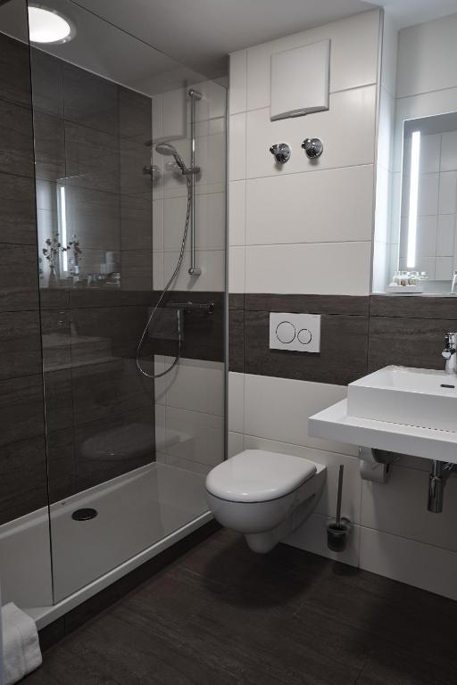 Koupelna v ubytování Hotel Alter Wirth