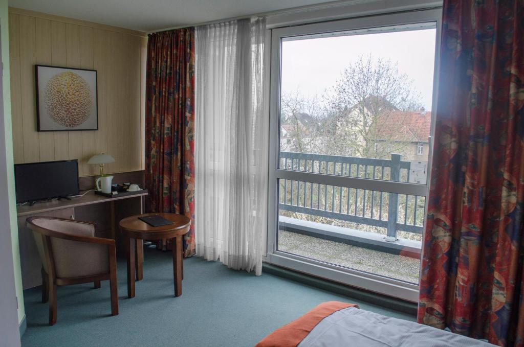 Balkón nebo terasa v ubytování Leipziger Hotel
