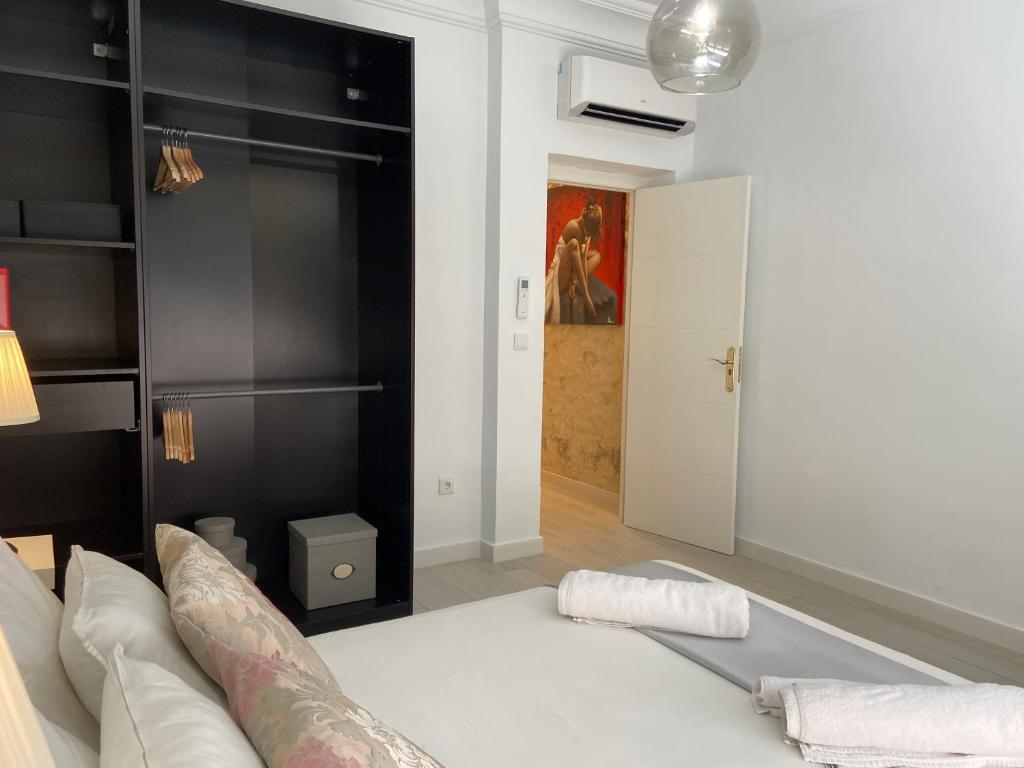 Postel nebo postele na pokoji v ubytování Apartment San Carlos Alicante