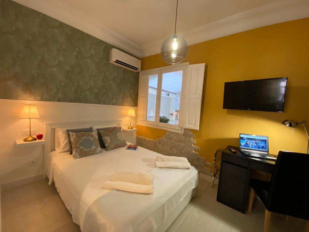 Postel nebo postele na pokoji v ubytování Apartment San Carlos Alicante