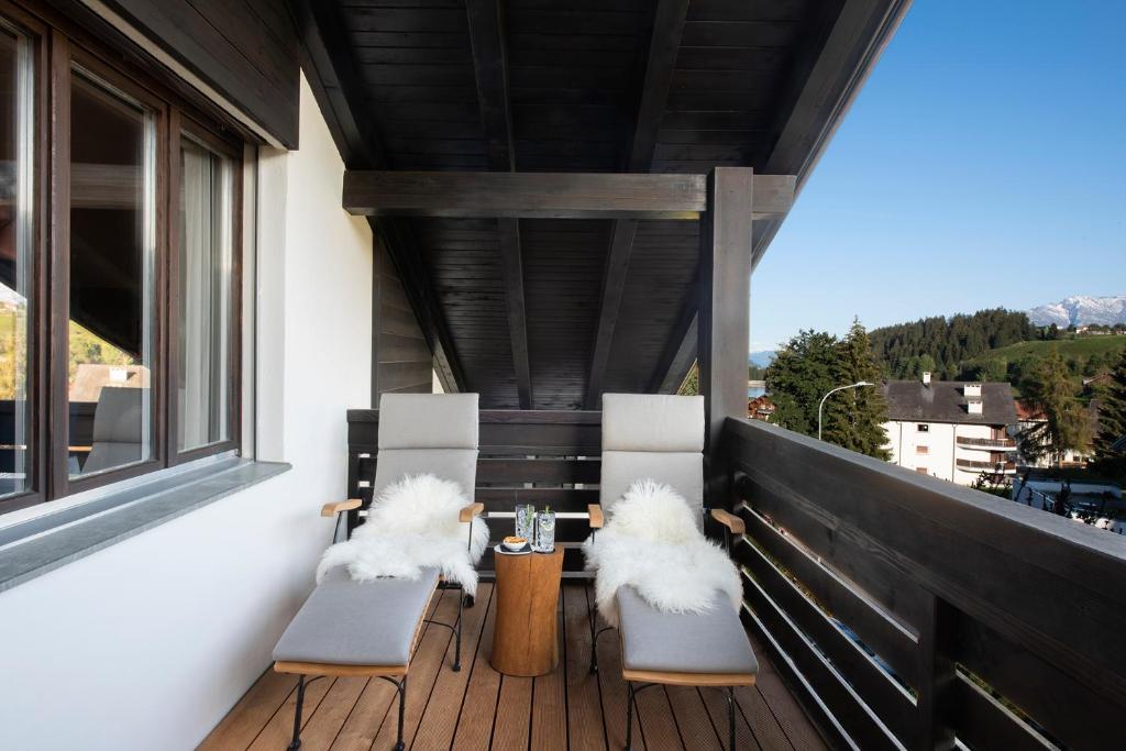 Balkón nebo terasa v ubytování La Val Hotel & Spa