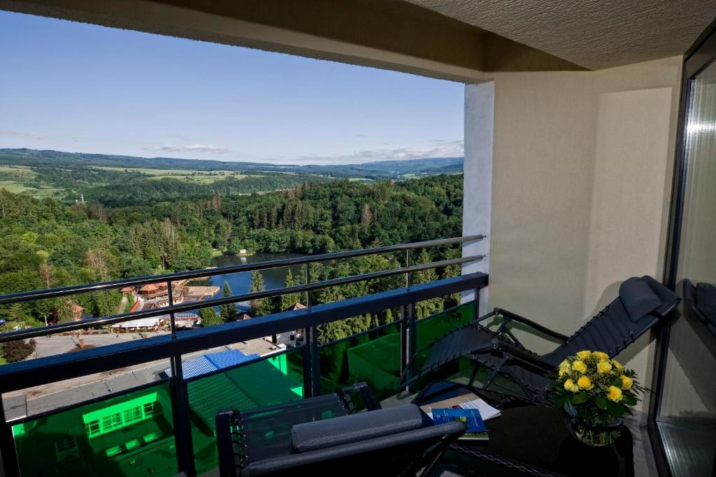 Nespecifikovaný výhled na hory nebo výhled na hory při pohledu z hotelu