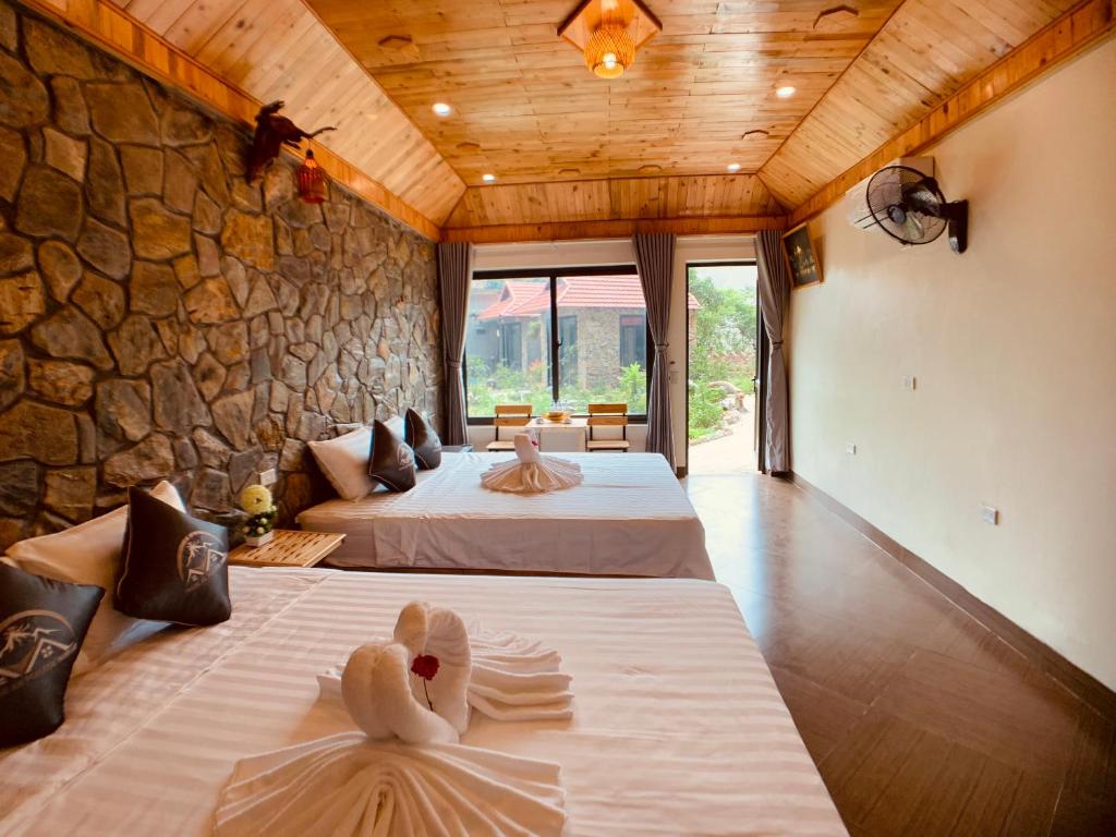 Trang An Peaceful Homestay - 洗澡的家庭房