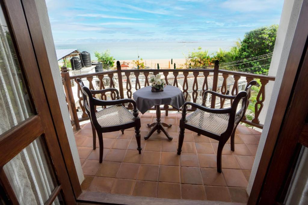 Balkón nebo terasa v ubytování Hotel Neptune Bay unawatuna beach