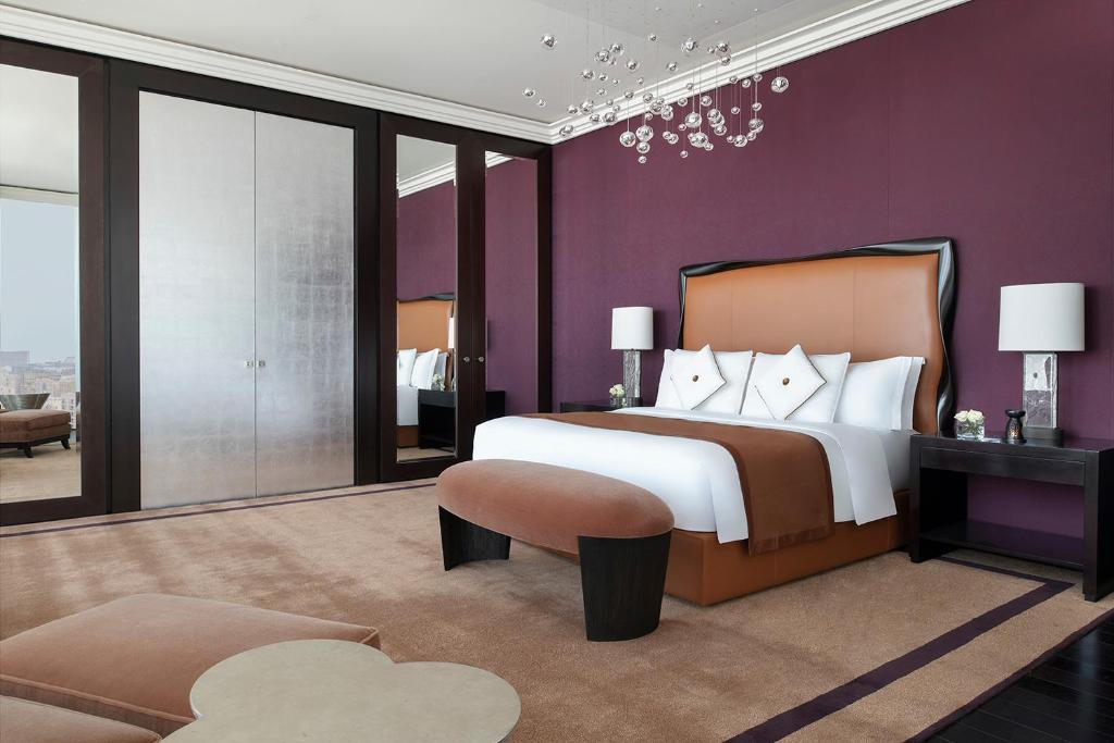 Postelja oz. postelje v sobi nastanitve Banyan Tree Doha At La Cigale Mushaireb