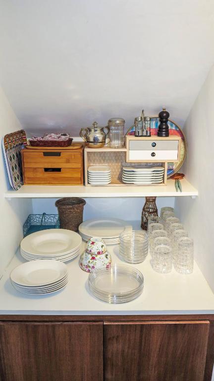 A kitchen or kitchenette at Casa Abeurador, con mucho encanto en el centro de Artà