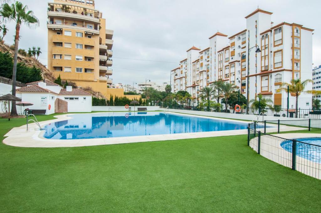 The swimming pool at or close to Sea view apartment, shared pools, Estepona, 60 m²