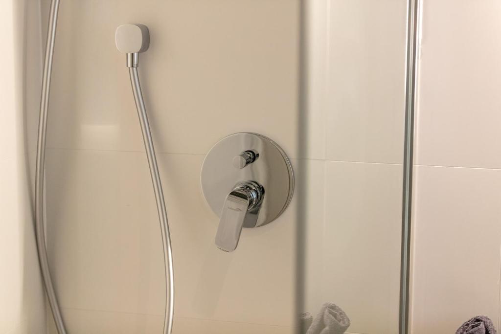 Koupelna v ubytování Aborda Rooms