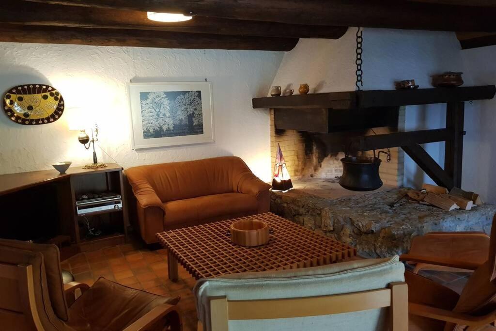 Posezení v ubytování Bauernhaus mit Charme, Traumaussicht und Sauna