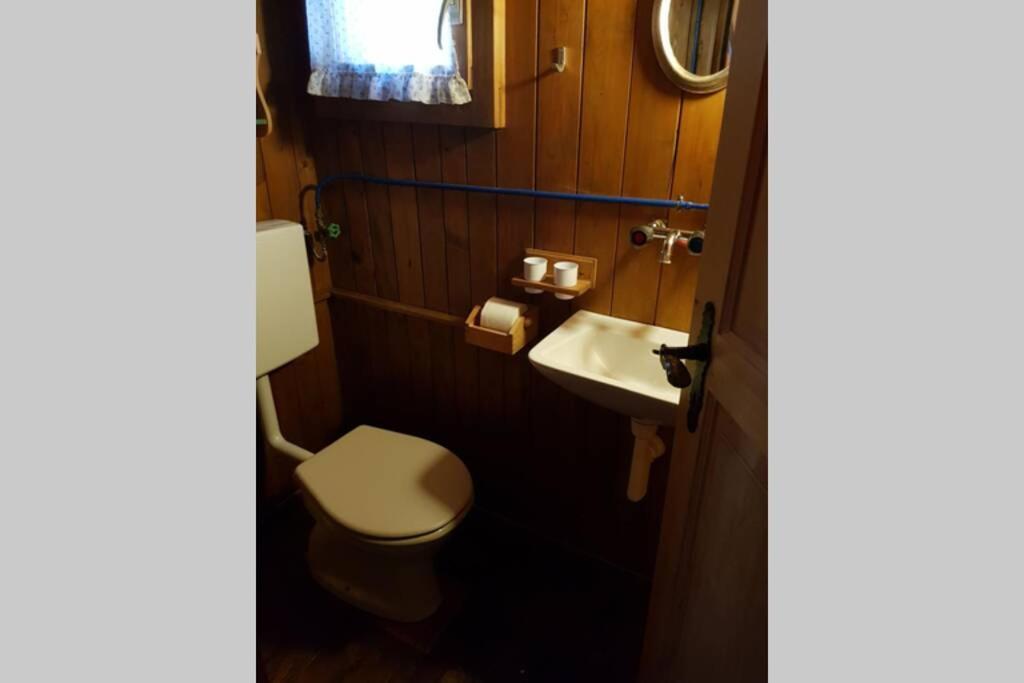 Koupelna v ubytování Bauernhaus mit Charme, Traumaussicht und Sauna
