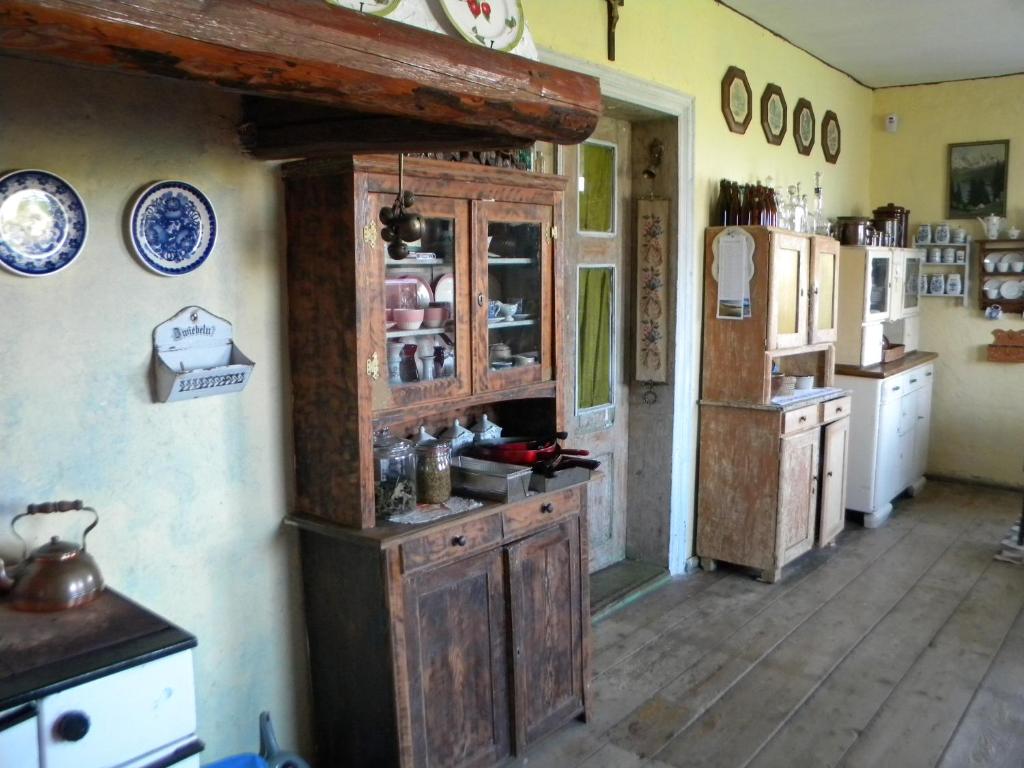 Kuchyň nebo kuchyňský kout v ubytování Miejsce Mocy Mazury