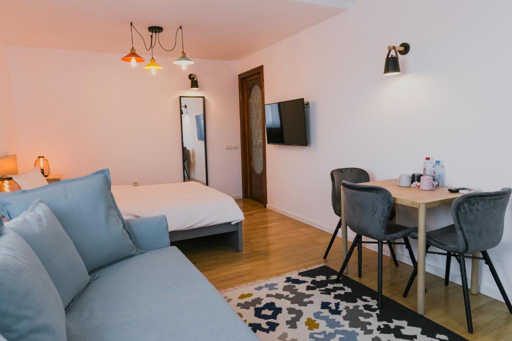 Postel nebo postele na pokoji v ubytování NORDIC Home
