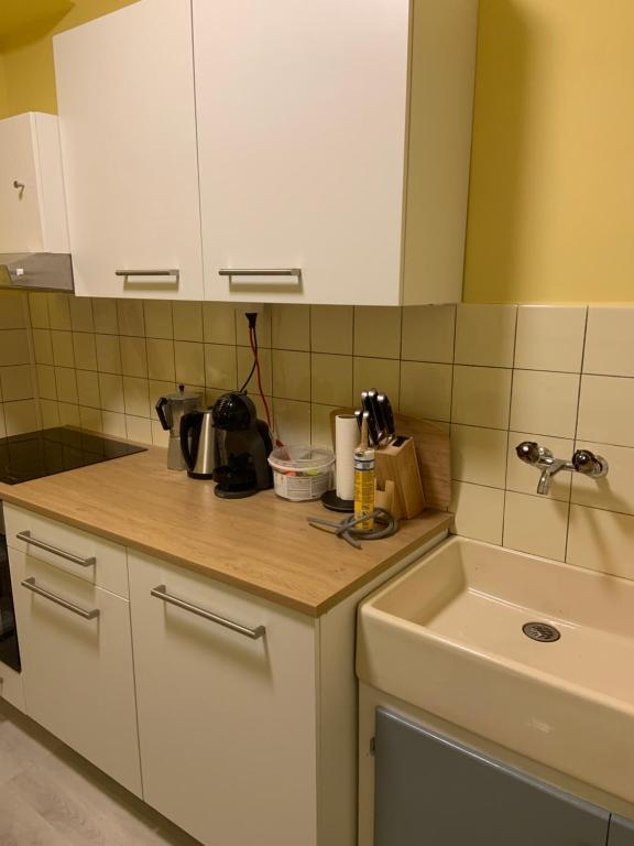 Kuchyň nebo kuchyňský kout v ubytování CASA DOYA - Appartamento vintage