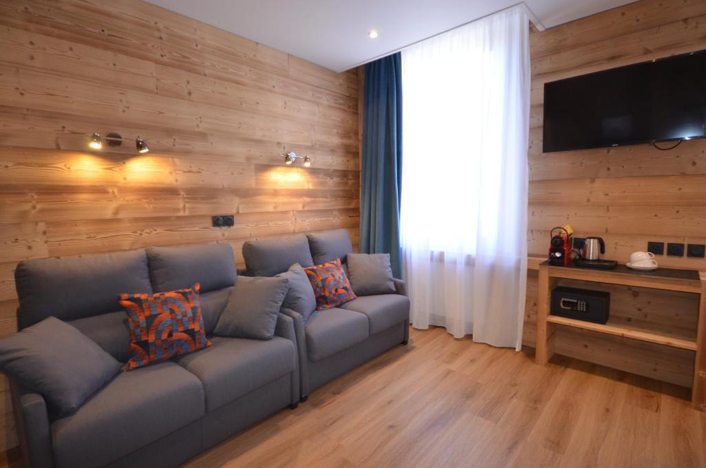Posezení v ubytování Hôtel Edelweiss