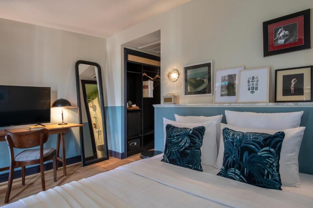 Postel nebo postele na pokoji v ubytování Communal Hotel Plekhanovi