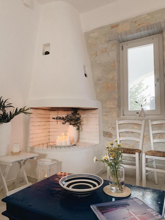 Posezení v ubytování Maisonette San Tosa