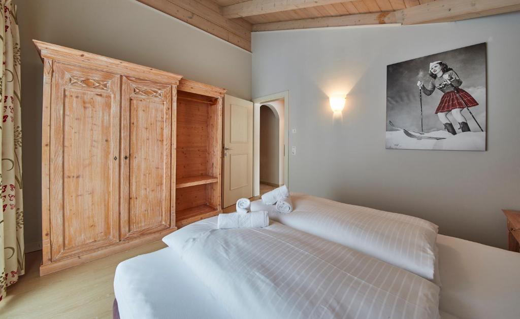 Posteľ alebo postele v izbe v ubytovaní Hüttl Relax Appartements