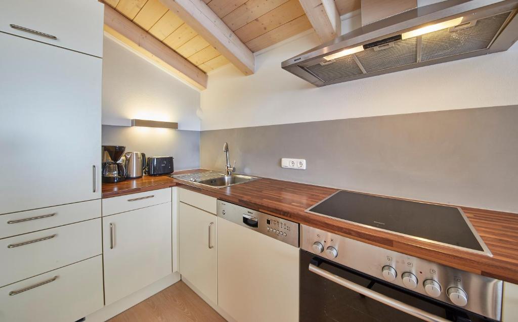 Kuchyňa alebo kuchynka v ubytovaní Hüttl Relax Appartements