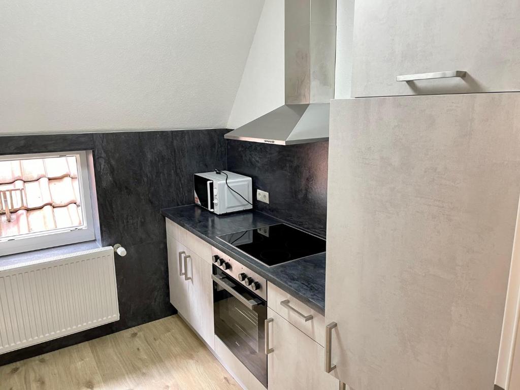 Kuchyň nebo kuchyňský kout v ubytování Ferienwohnung Khorsandi Zwei