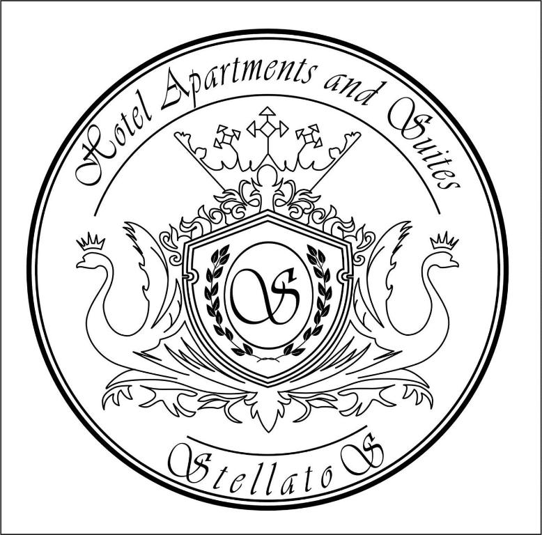 a black and white dollar coin with a crest at Stellatos House in Póros Kefalonias