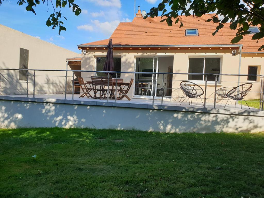 Balkón nebo terasa v ubytování le coq du morvan