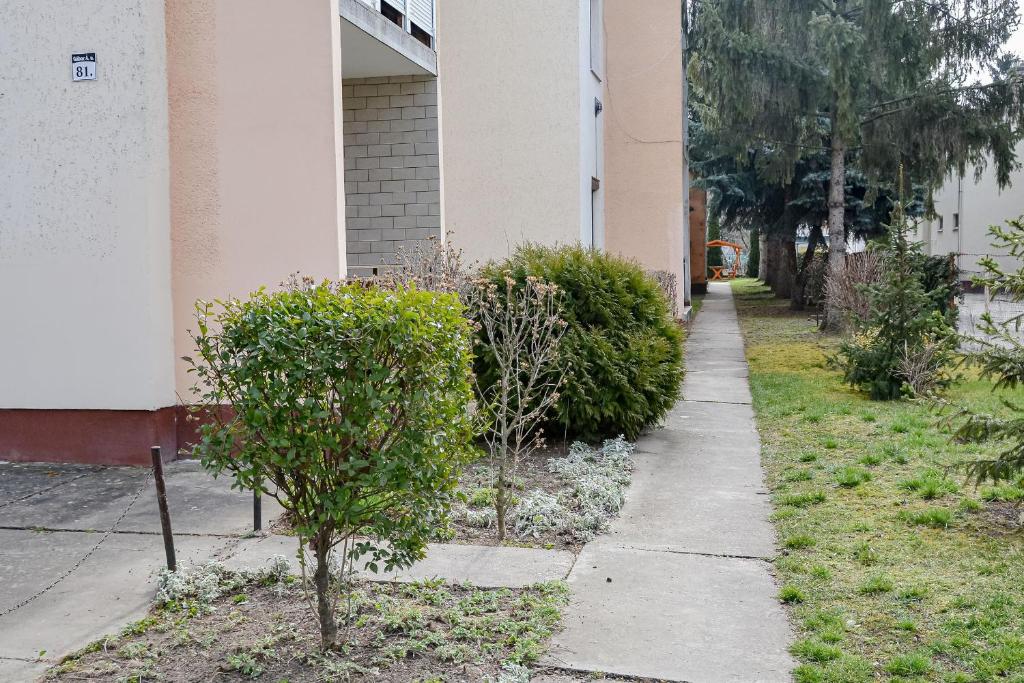 Vonkajšia záhrada v ubytovaní Krisztina Apartman 81
