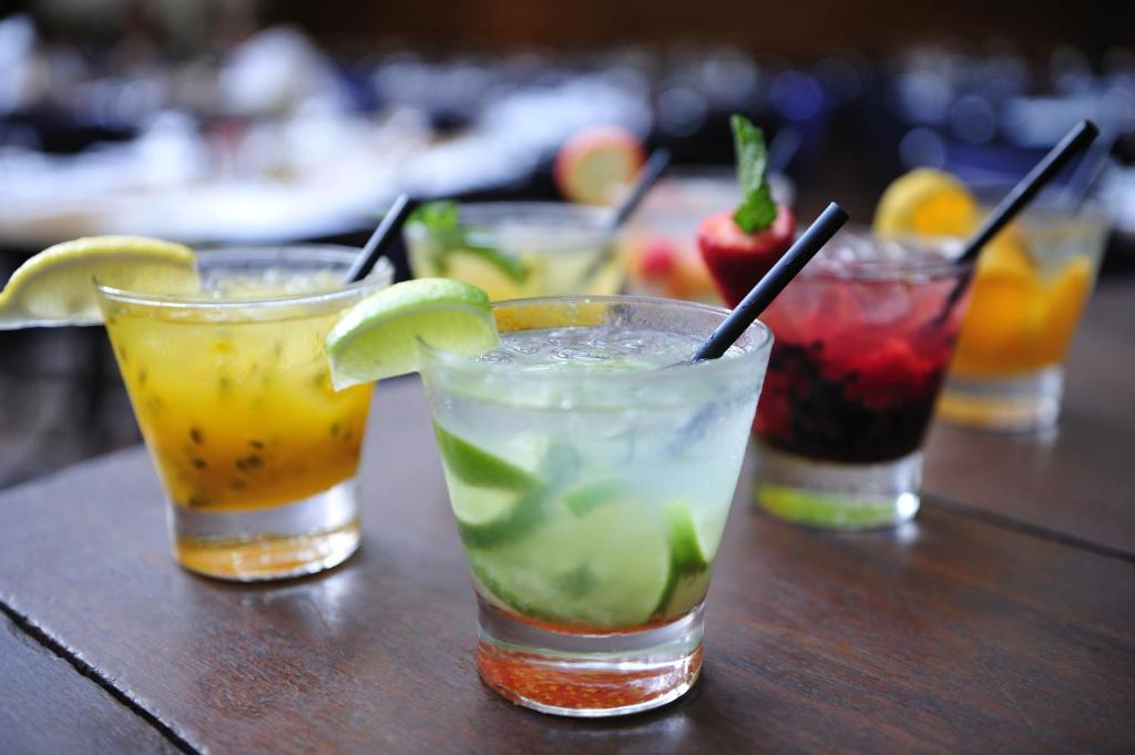 a group of four drinks sitting on a table at Clayton Hotel & Leisure Club Sligo in Sligo