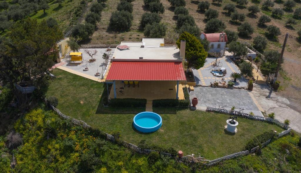 Letecký snímek ubytování Athor Villa
