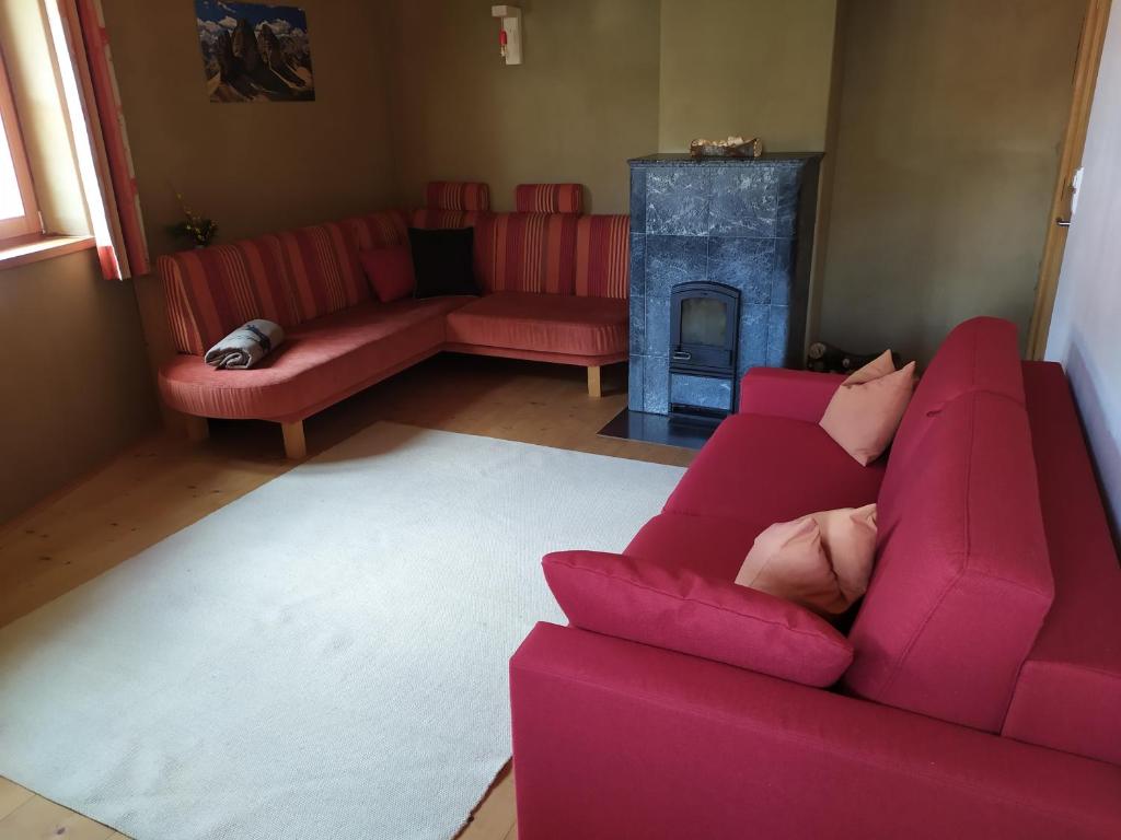 Posezení v ubytování Apartments Ban Guggugg