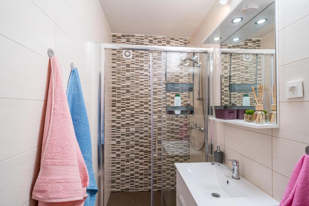 Koupelna v ubytování Apartment Cvjetković