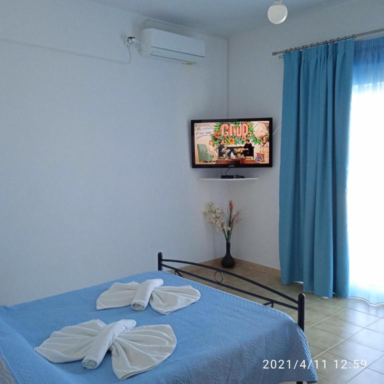 TV a/nebo společenská místnost v ubytování Soultana’s house