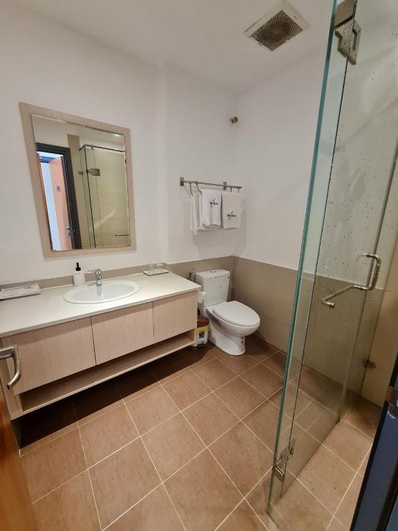 Koupelna v ubytování Ngan Hoa - Mille Fleurs